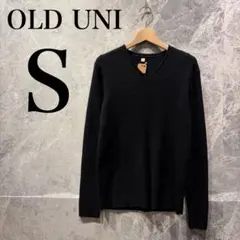 UNIQLO メンズ M 黒 ニットセーター リブ 美品のサムネイル