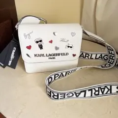 未使用品 KARL LAGERFELD ショルダーバッグ ワインレッド - メルカリ