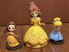 ディズニーフィギュア 3体セット ベル シンデレラ