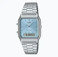 CASIO ターコイズブルー AQ-230A-2A2 チープカシオ - メルカリ