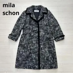 mila schon 　ミラ・ショーン ロングコート モザイク柄　レトロのサムネイル