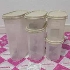 未使用品】タッパーウエア スーパーオーバル 3サイズ6個セット 
