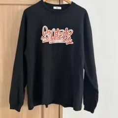 WEGO ブラック グラフィティプリント L ロンT