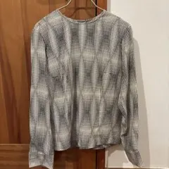 バーバリー　Burberry 白黒　長袖シャツ　40 カットーソ　M L