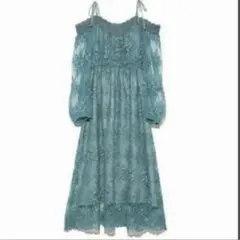 リリーブラウンlily brown レース　オフショルダー　オケージョンドレス