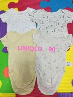 90 ユニクロ イオン ロンパース 4枚セットのサムネイル