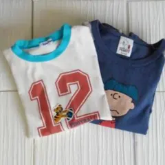 ファミリア、PEANUTS ⭐Used,難あり⭐ 長袖Tシャツ2点セット,150