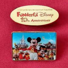 希少 ディズニー10周年記念ピンバッジ 非売品 ミッキー ミニー