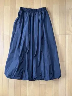 BEAMS HEART ロングタフタバルーンスカート　ブラック　タグ付き未使用