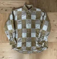 CHAPS Ralph Lauren ラルフ L パッチワーク 長袖シャツ 古着