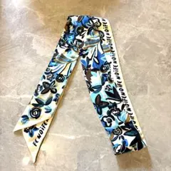 FENDI ラッピー　スカーフ　ブルー