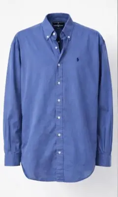 Ralph Lauren BLAKE シャツ 青 刺繍　長袖 コットン 難あり