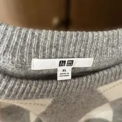 UNIQLO アーガイルニットセーター XL