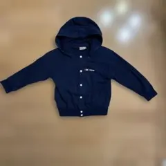 MIKI HOUSE ネイビー フード付きパーカー 120