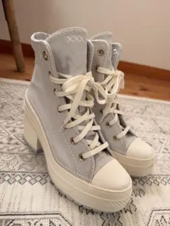 コンバースオールスター チャックテイラー 厚底ヒール ハイカット23cm韓国購入