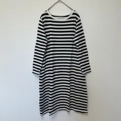 FORK&SPOON オーガニックコットン　ボーダーワンピース