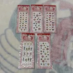 おジャ魔女どれみドッカ〜ン ぷっくりシール 当時物 平成レトロ 5枚 まとめ売り