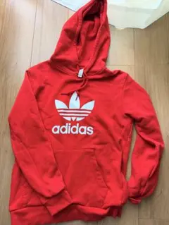 adidas アディダス　パーカー　赤