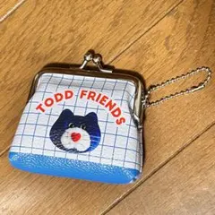 Todd Friends PVCがま口ポーチ 青