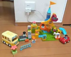 レゴデュプロ おおきな遊園地10840とデュプロのまちスクールバス10988