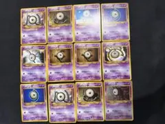 ポケモンカード　旧裏　アンノーン12枚セット