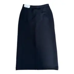 【新品】UNIQLO ドライスウェットナローロングスカート ブラック Lのサムネイル