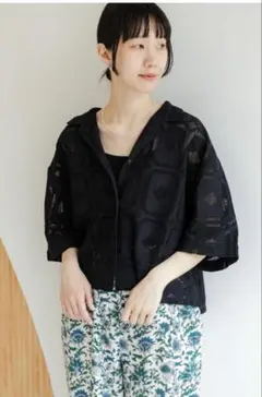 ハーフスリーブレースシャツ　ドアーズ