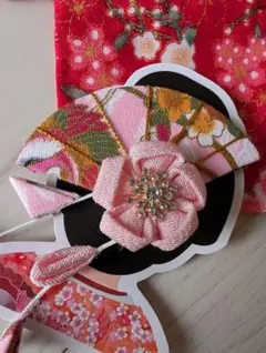 和装小物 髪飾り ピンク 花