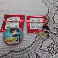 呪術廻戦 神座 伏黒恵 缶バッジ＋アクリルキーホルダー