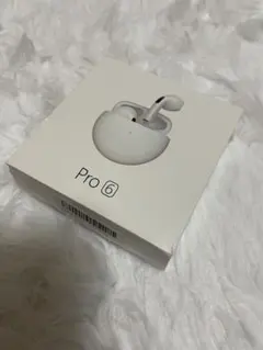 Pro 6 ワイヤレスイヤホン　ブラック　ノイズキャンセリングのサムネイル