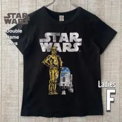 STAR WARS レディース Tシャツ ブラック F R2-D2 C-3POのサムネイル