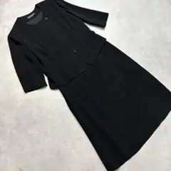 i1032 ラブリエゾン フォーマルワンピース ブラック 冠婚葬祭 9AR 黒