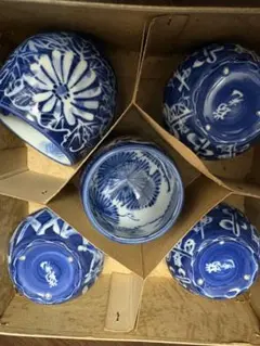 九谷焼 蓋付湯呑 5客セット 鶴文様 - メルカリ