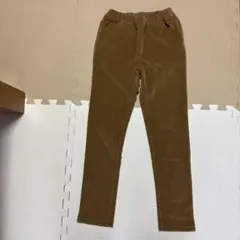 無印 ベロアレギンスパンツ 140