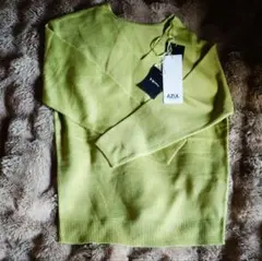 【1/15まで】AZUL by moussy アズール 長袖ニット グリーン