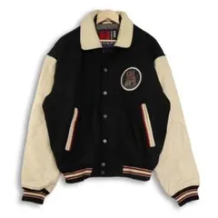 希少 90s GUESS ゲス レザージャケット スタジャン　Lのサムネイル