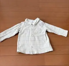 bebe 80 チェック柄 長袖シャツ