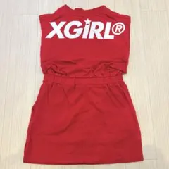 XGIRL 赤 ノースリーブワンピース
