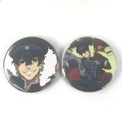 2点 ブルーロック オリヴァ・愛空 缶バッジ ナポレオンジャケット 鷹 第2弾