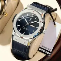 (新品)クウォーツ腕時計 メンズ クロコ柄
