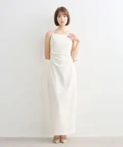 ACYM デコルテギャザーキャミワンピース - メルカリ