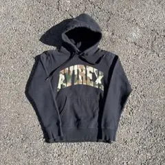 【美品】Avirex 迷彩デザインフーディーS C-boy y2k