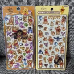 くまのプーさん ボンボンドロップシール 2枚セット