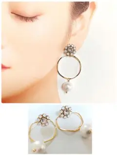 【003】スワロフスキー×fleuron（フルーロン）　ピアス