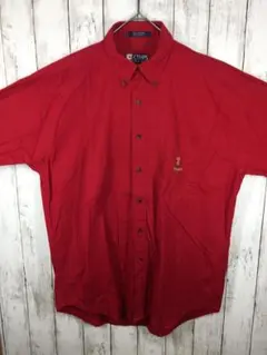 CHAPS　長袖シャツ　USA古着 　レッド　 Lサイズ　B-4-9