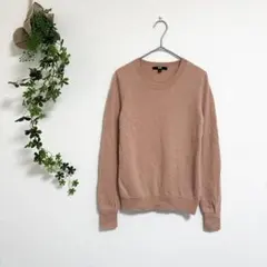 ［UNIQLO］カシミヤニット（S）ラウンドネック 長袖 薄手 カシミヤ100%