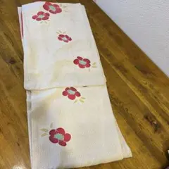 椿柄　ドット　レトロ着物