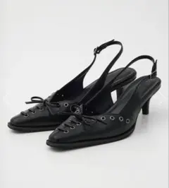 LAGUA GEM EYELET LACE UP ミュール　Mサイズのサムネイル
