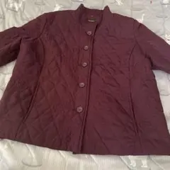 花の刺繍　中綿ジャンパー コート キルティング 中綿 防寒