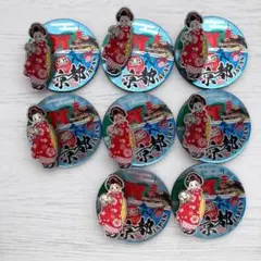 新品 京都 舞子さんクリップ付きマグネット 8個セット